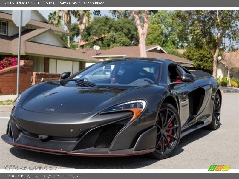 Storm Grey / Carbon Black 2016 McLaren 675LT Coupe