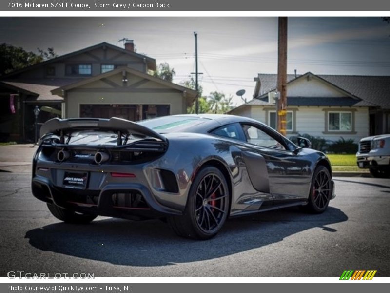 Storm Grey / Carbon Black 2016 McLaren 675LT Coupe