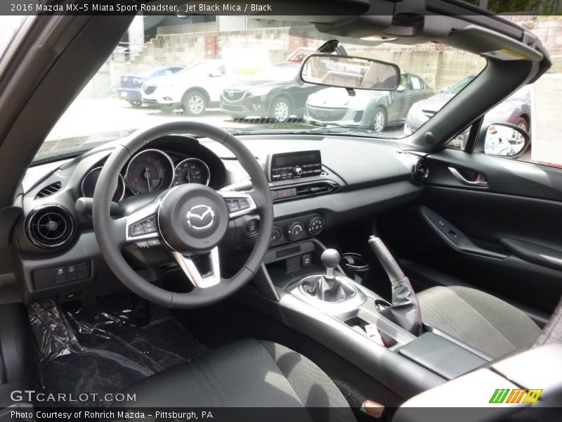 Jet Black Mica / Black 2016 Mazda MX-5 Miata Sport Roadster