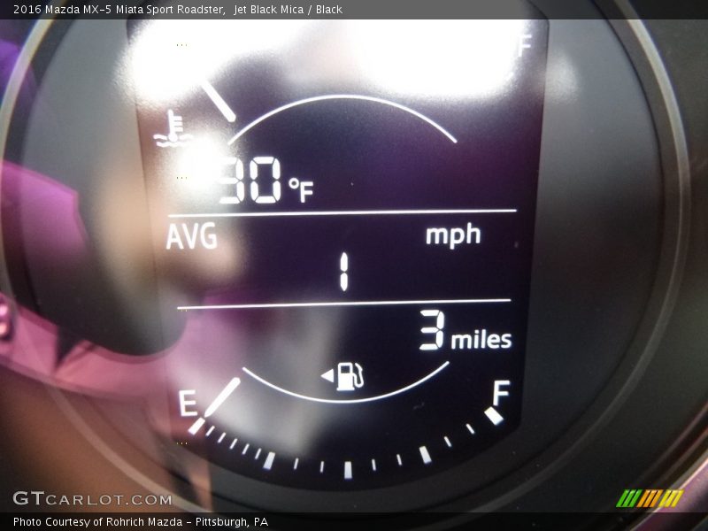 Jet Black Mica / Black 2016 Mazda MX-5 Miata Sport Roadster