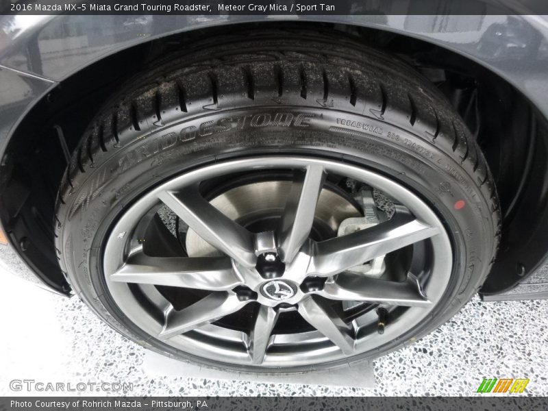 Meteor Gray Mica / Sport Tan 2016 Mazda MX-5 Miata Grand Touring Roadster
