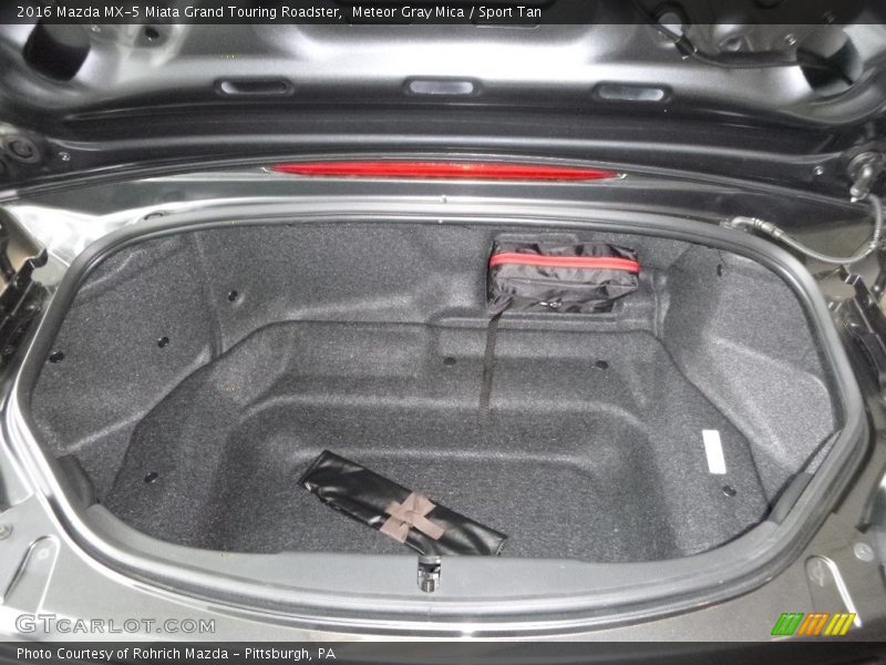Meteor Gray Mica / Sport Tan 2016 Mazda MX-5 Miata Grand Touring Roadster
