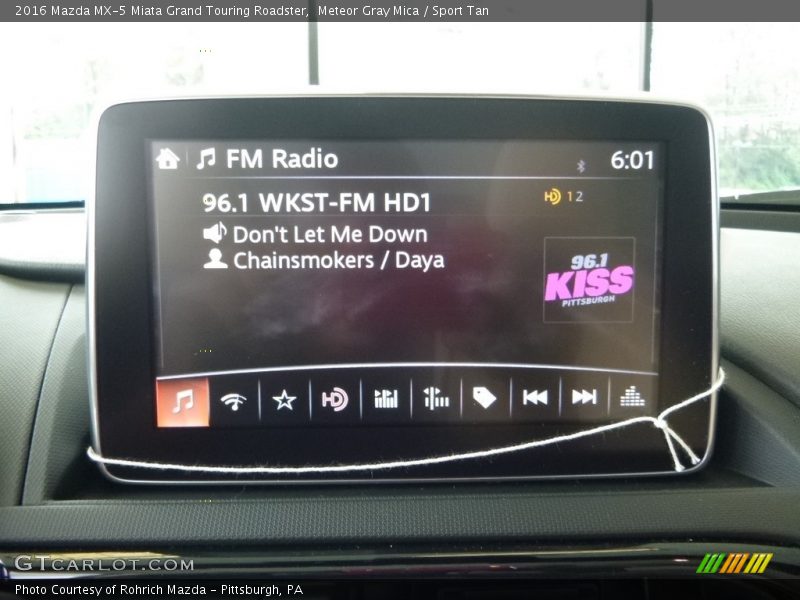 Meteor Gray Mica / Sport Tan 2016 Mazda MX-5 Miata Grand Touring Roadster