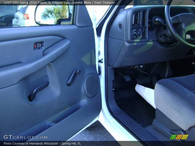 Summit White / Dark Titanium 2007 GMC Sierra 1500 Classic SL Regular Cab