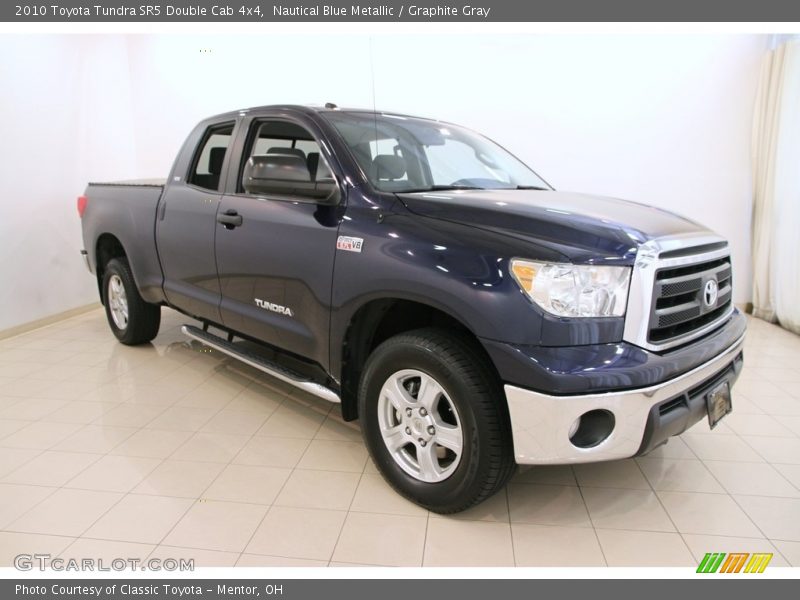 Nautical Blue Metallic / Graphite Gray 2010 Toyota Tundra SR5 Double Cab 4x4