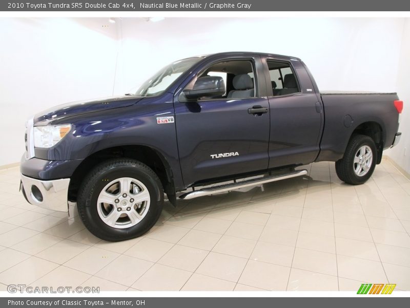 Nautical Blue Metallic / Graphite Gray 2010 Toyota Tundra SR5 Double Cab 4x4