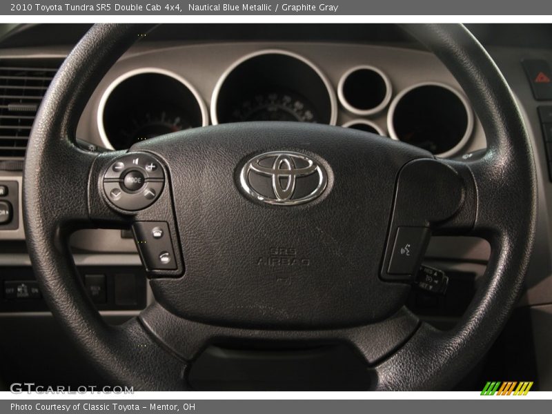 Nautical Blue Metallic / Graphite Gray 2010 Toyota Tundra SR5 Double Cab 4x4