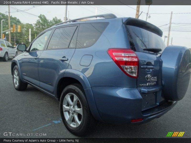 Pacific Blue Metallic / Ash Gray 2009 Toyota RAV4 Limited 4WD