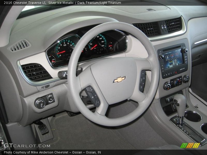 Silver Ice Metallic / Dark Titanium/Light Titanium 2016 Chevrolet Traverse LS