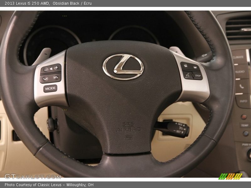 Obsidian Black / Ecru 2013 Lexus IS 250 AWD