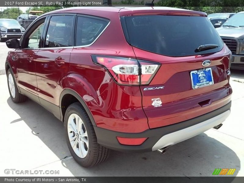 Ruby Red / Medium Light Stone 2017 Ford Escape SE