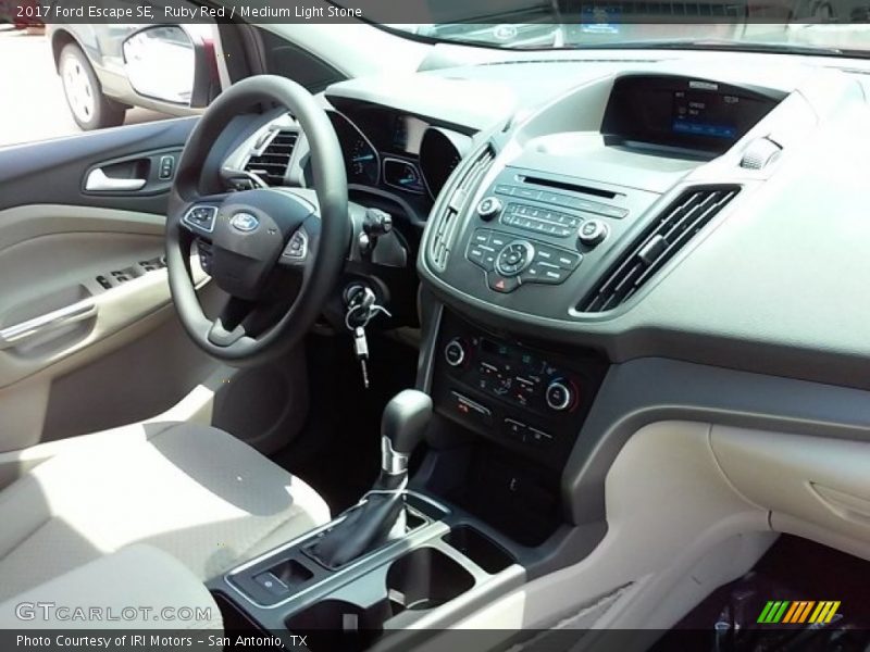 Ruby Red / Medium Light Stone 2017 Ford Escape SE