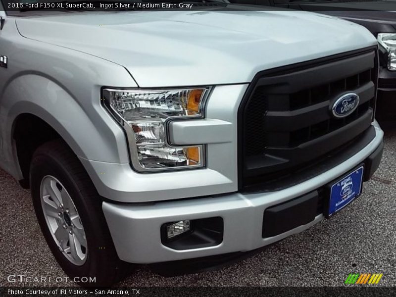 Ingot Silver / Medium Earth Gray 2016 Ford F150 XL SuperCab