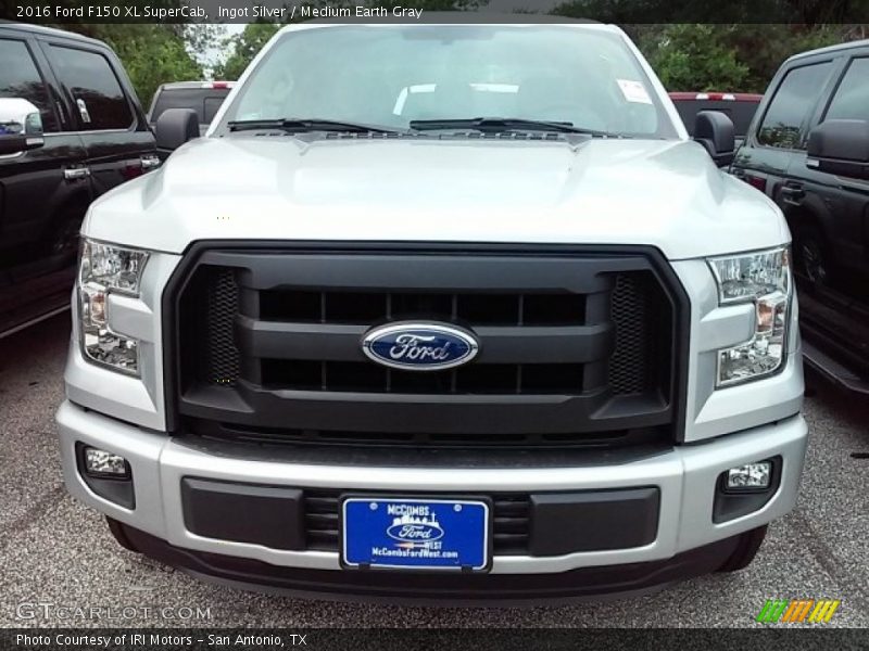 Ingot Silver / Medium Earth Gray 2016 Ford F150 XL SuperCab