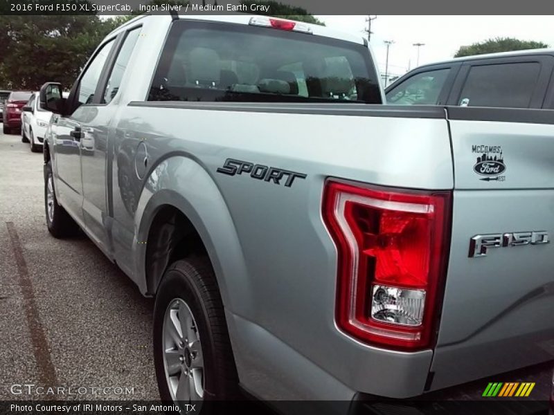 Ingot Silver / Medium Earth Gray 2016 Ford F150 XL SuperCab