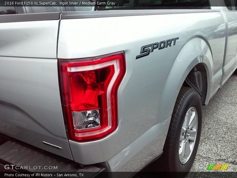 Ingot Silver / Medium Earth Gray 2016 Ford F150 XL SuperCab