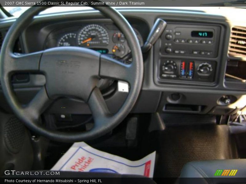 Summit White / Dark Titanium 2007 GMC Sierra 1500 Classic SL Regular Cab