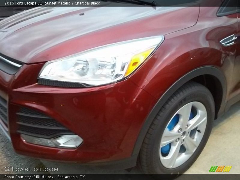 Sunset Metallic / Charcoal Black 2016 Ford Escape SE