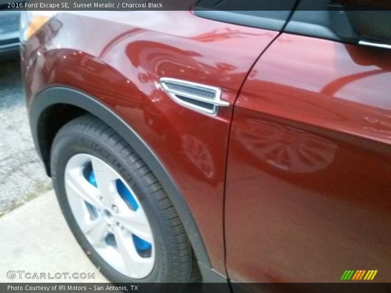 Sunset Metallic / Charcoal Black 2016 Ford Escape SE