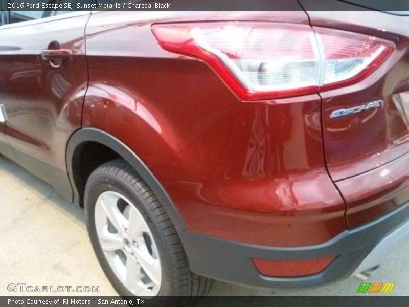 Sunset Metallic / Charcoal Black 2016 Ford Escape SE