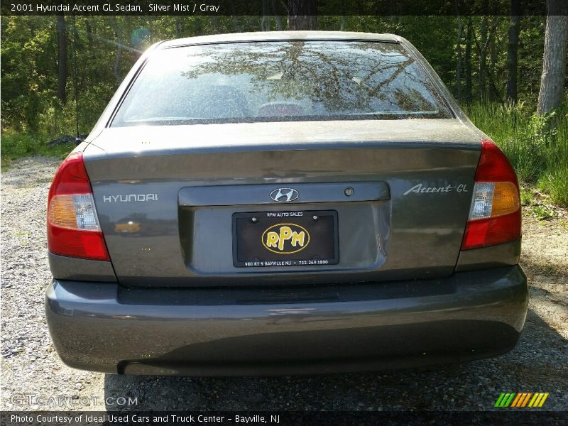 Silver Mist / Gray 2001 Hyundai Accent GL Sedan