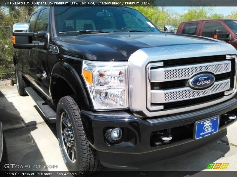 Shadow Black / Platinum Black 2016 Ford F350 Super Duty Platinum Crew Cab 4x4
