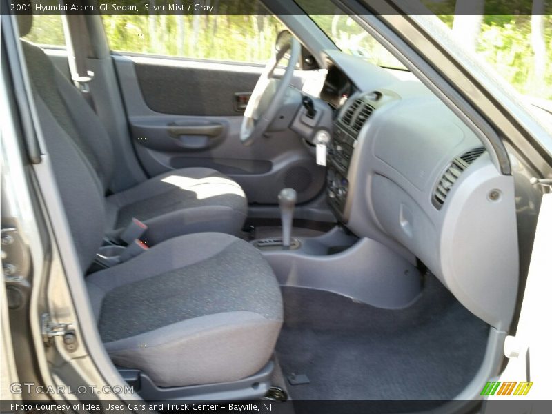 Silver Mist / Gray 2001 Hyundai Accent GL Sedan