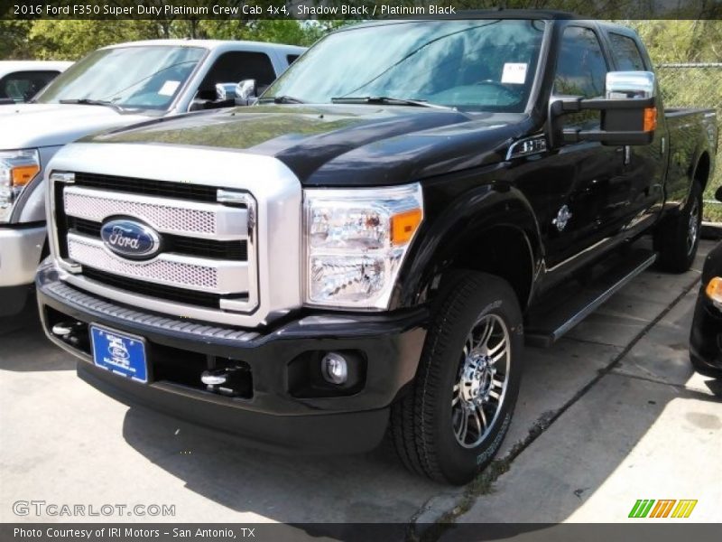 Shadow Black / Platinum Black 2016 Ford F350 Super Duty Platinum Crew Cab 4x4