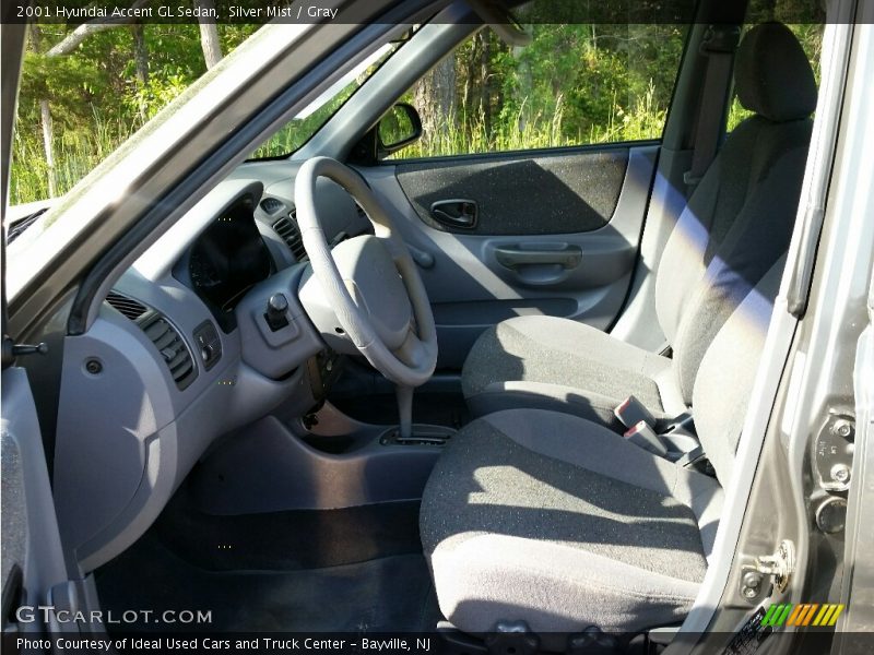 Silver Mist / Gray 2001 Hyundai Accent GL Sedan