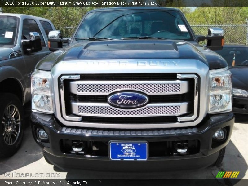 Shadow Black / Platinum Black 2016 Ford F350 Super Duty Platinum Crew Cab 4x4