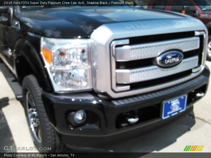 Shadow Black / Platinum Black 2016 Ford F350 Super Duty Platinum Crew Cab 4x4