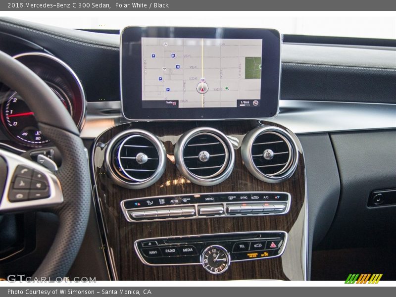 Polar White / Black 2016 Mercedes-Benz C 300 Sedan