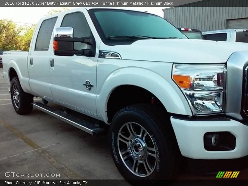 White Platinum Metallic / Platinum Black 2016 Ford F250 Super Duty Platinum Crew Cab 4x4