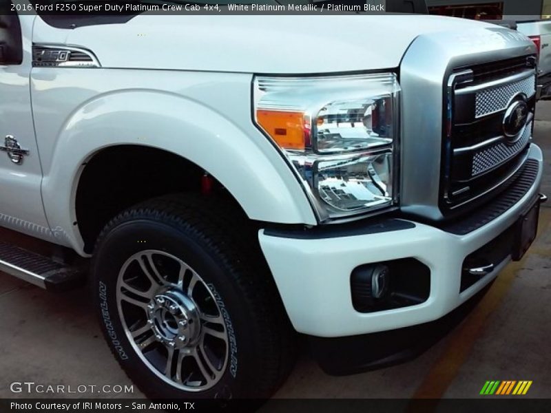 White Platinum Metallic / Platinum Black 2016 Ford F250 Super Duty Platinum Crew Cab 4x4