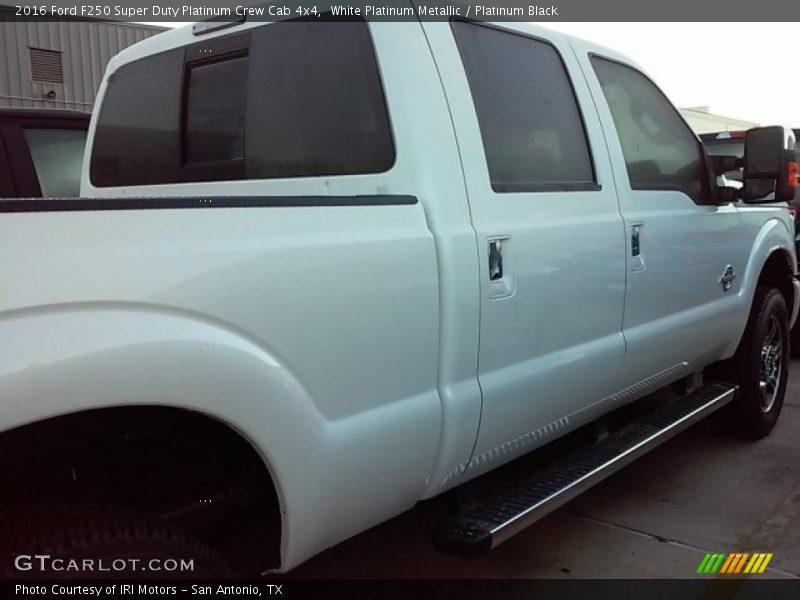 White Platinum Metallic / Platinum Black 2016 Ford F250 Super Duty Platinum Crew Cab 4x4