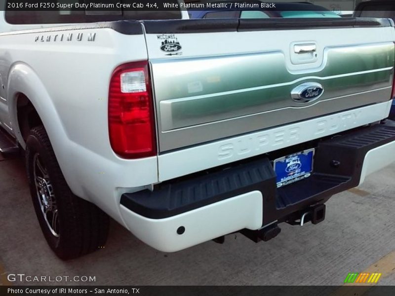 White Platinum Metallic / Platinum Black 2016 Ford F250 Super Duty Platinum Crew Cab 4x4