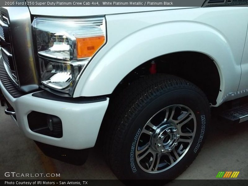 White Platinum Metallic / Platinum Black 2016 Ford F250 Super Duty Platinum Crew Cab 4x4