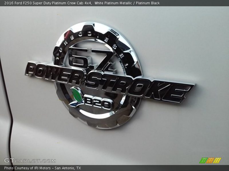 White Platinum Metallic / Platinum Black 2016 Ford F250 Super Duty Platinum Crew Cab 4x4