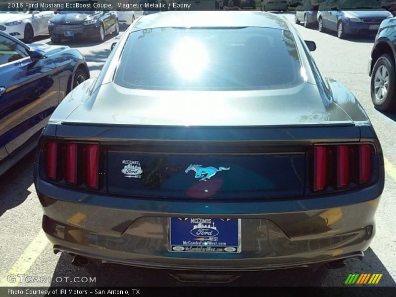 Magnetic Metallic / Ebony 2016 Ford Mustang EcoBoost Coupe