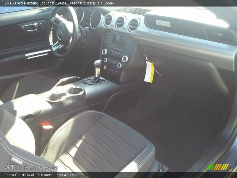 Magnetic Metallic / Ebony 2016 Ford Mustang EcoBoost Coupe