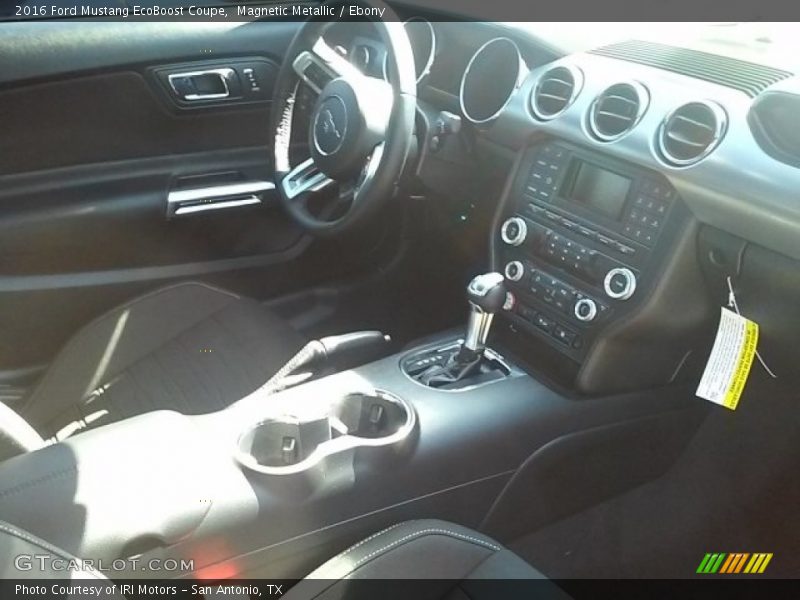 Magnetic Metallic / Ebony 2016 Ford Mustang EcoBoost Coupe