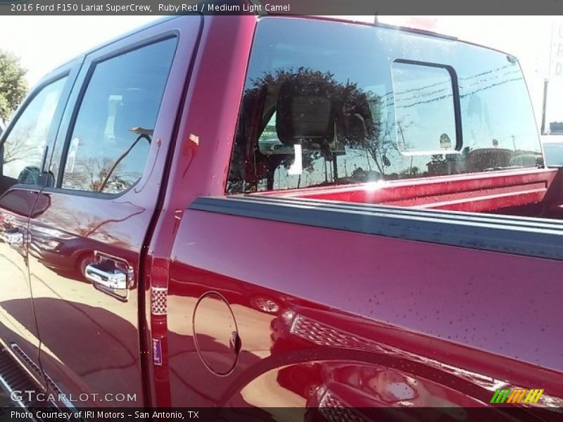 Ruby Red / Medium Light Camel 2016 Ford F150 Lariat SuperCrew