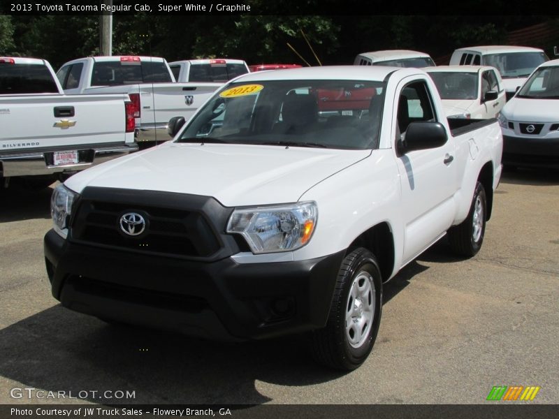 Super White / Graphite 2013 Toyota Tacoma Regular Cab