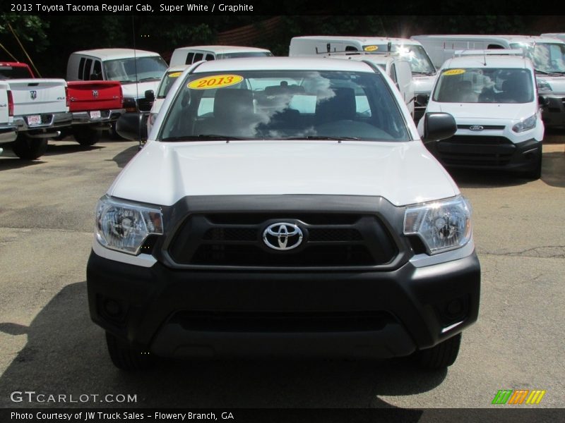 Super White / Graphite 2013 Toyota Tacoma Regular Cab