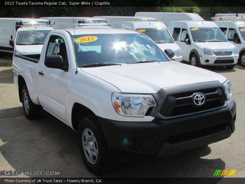 Super White / Graphite 2013 Toyota Tacoma Regular Cab