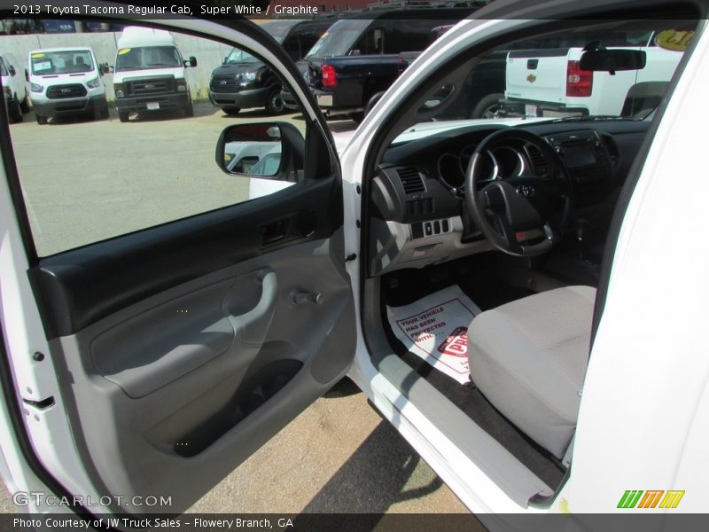Super White / Graphite 2013 Toyota Tacoma Regular Cab