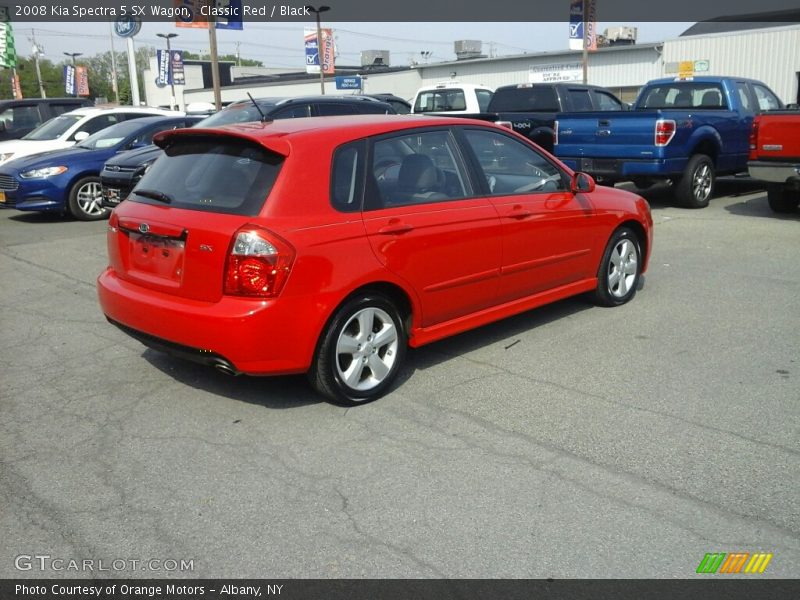 Classic Red / Black 2008 Kia Spectra 5 SX Wagon