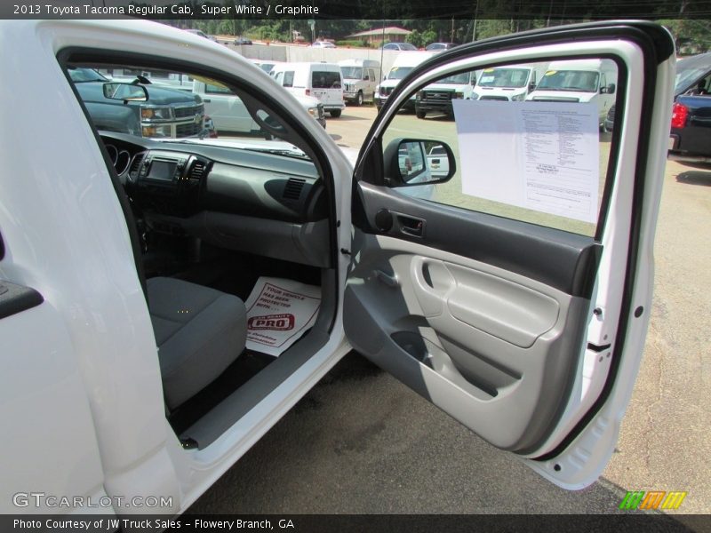 Super White / Graphite 2013 Toyota Tacoma Regular Cab