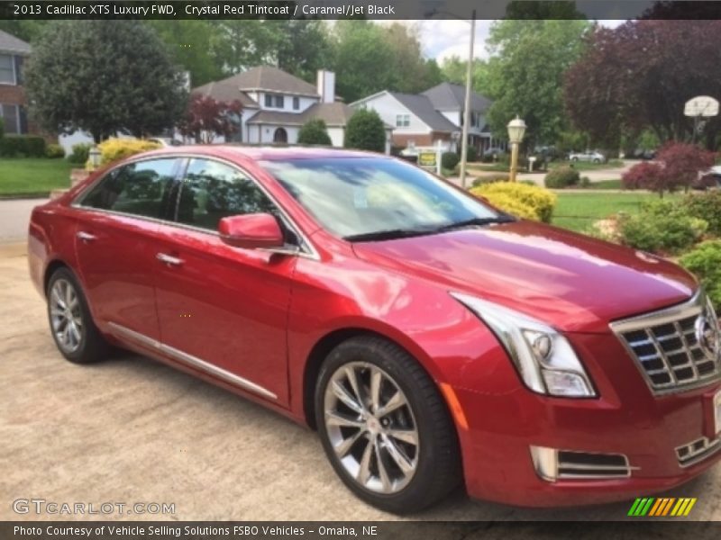 Crystal Red Tintcoat / Caramel/Jet Black 2013 Cadillac XTS Luxury FWD