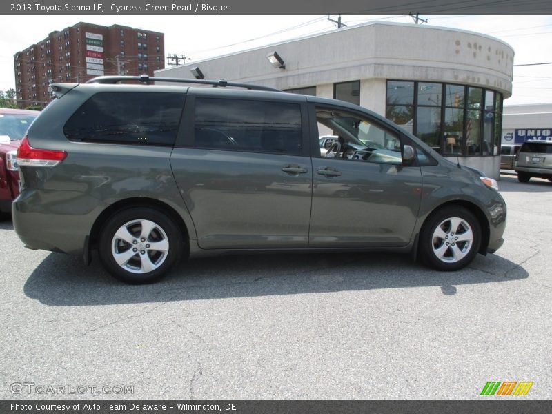 Cypress Green Pearl / Bisque 2013 Toyota Sienna LE